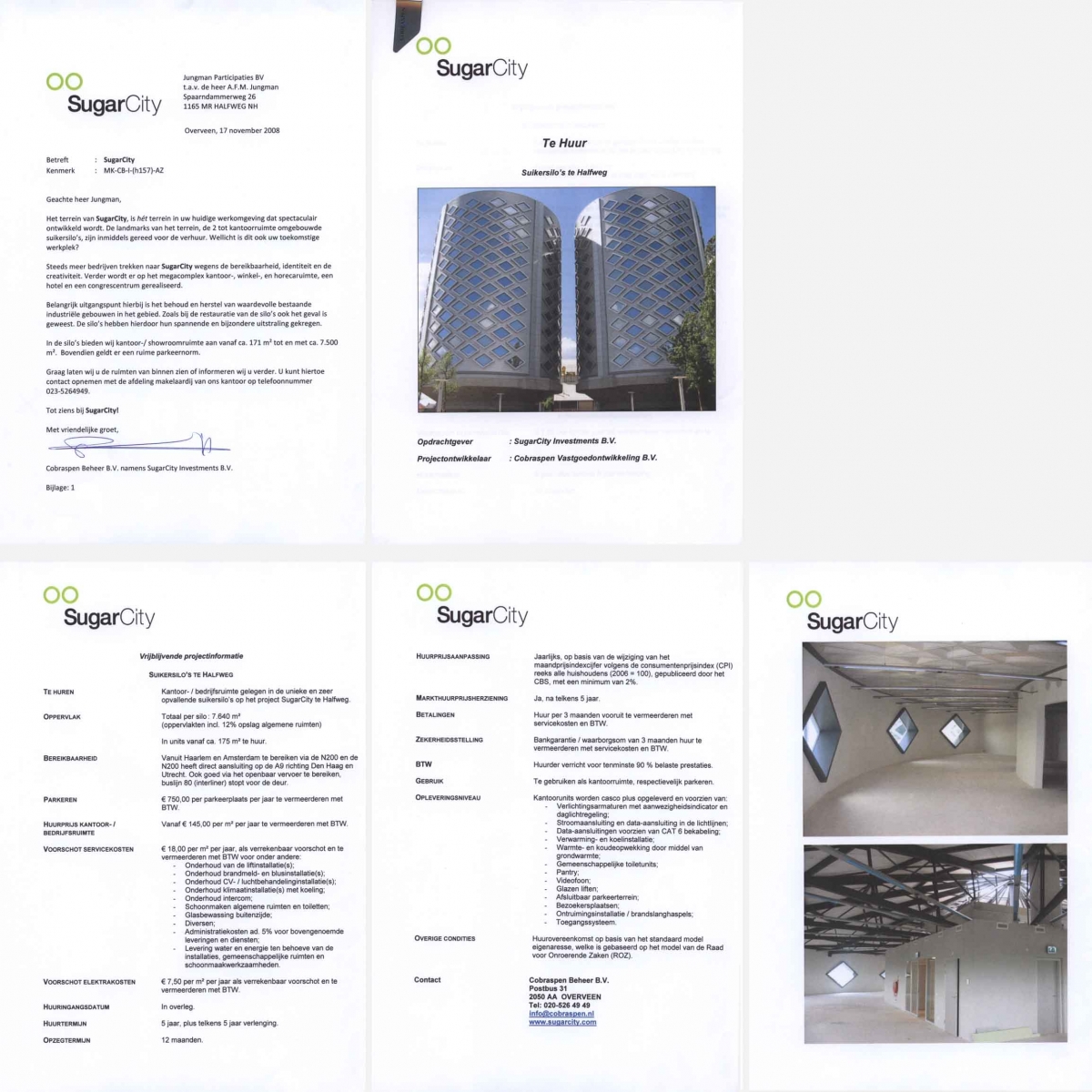 Informatie verhuur ruimtes Silo's